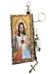 Tapestry Rosary Pouch - Divine Mercy